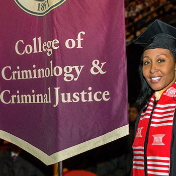 Criminology Distance Learning Student Visits Campus