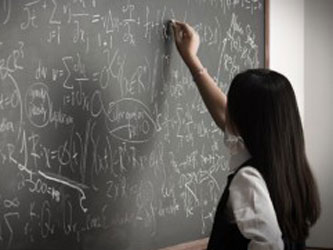 writing on a chalkboard