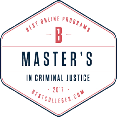 BestColleges.com's Master's in Criminal Justice seal