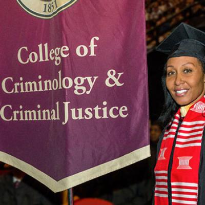 Criminology Distance Learning Student Visits Campus