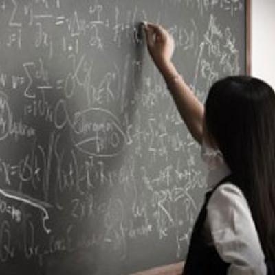 writing on a chalkboard