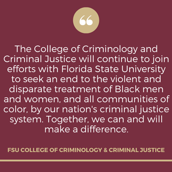 Message from the College of Criminology and Criminal Justice