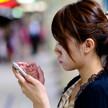 Girl on phone