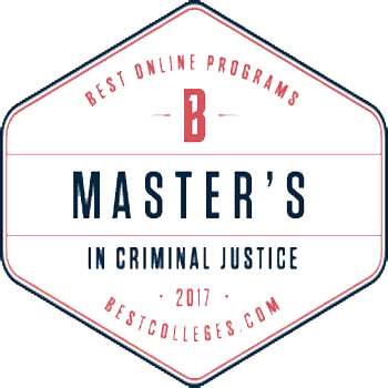 BestColleges.com's Master's in Criminal Justice seal