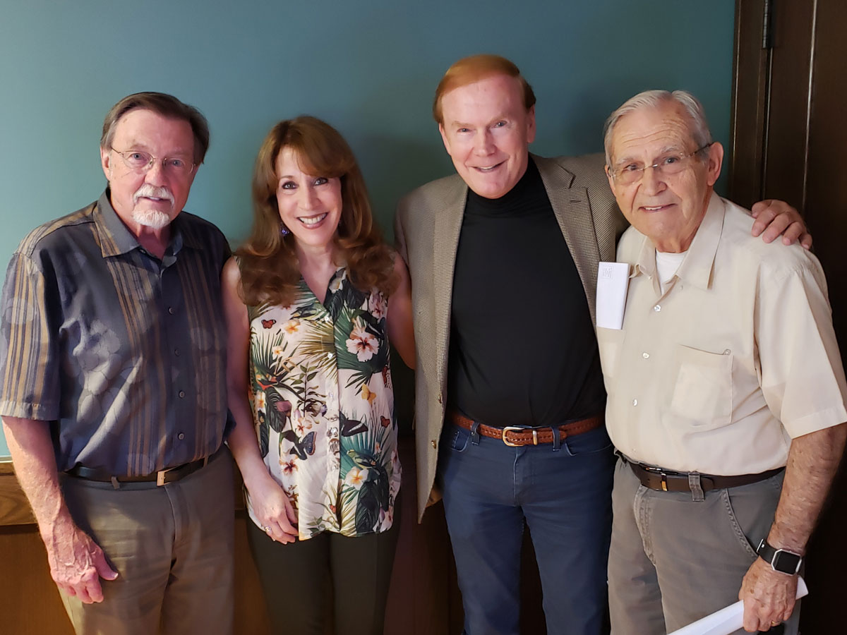 From left: The late Prof. Ted Chiricos, Diana Fishbein, Dean Tom Blomberg, Professor Emeritus Gordon Waldo